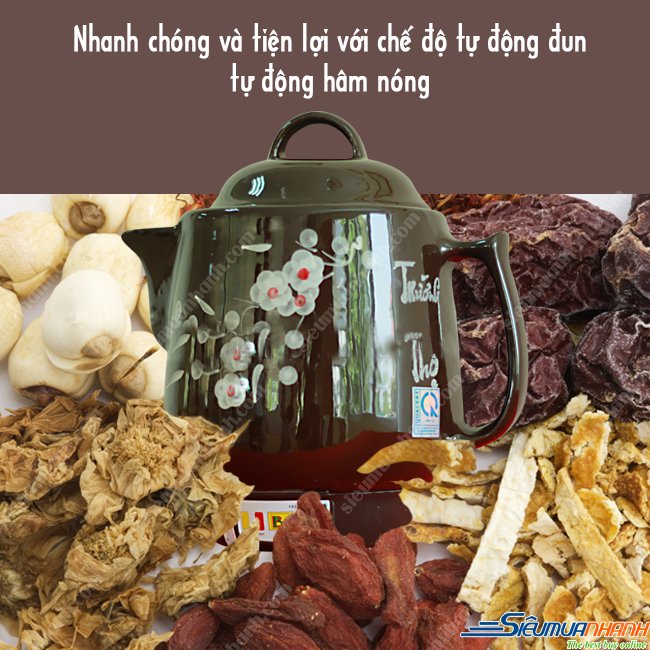 Siêu sắc thuốc điện Trường Thọ BA-86 - Nho đen